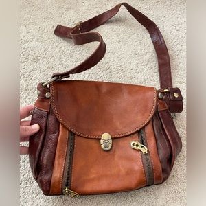 Vintage Marino Orlandi lItalian Leather Shoulder Bag